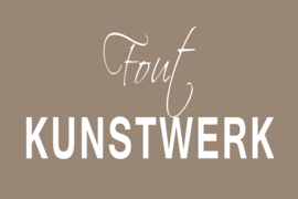 Fout Kunstwerk op canvas