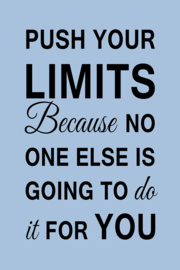 Push your limits op canvas