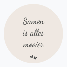Samen is alles mooier - Muurcirkel