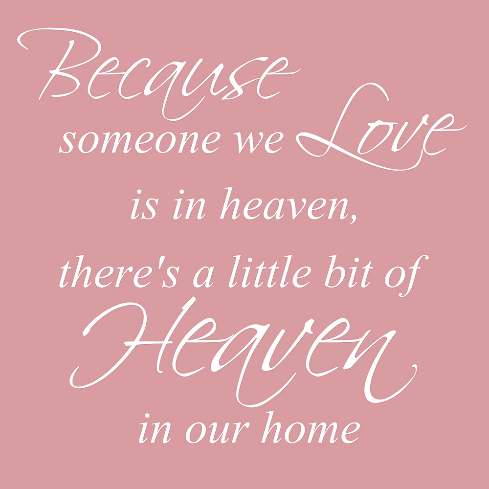Because someone we love op canvas roze