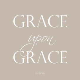 Grace upon grace op canvas