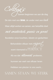 Collega's op canvas
