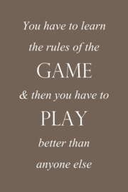 Rules of the game op canvas