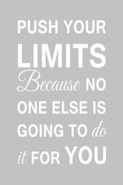 Push your limits op canvas