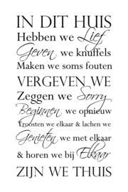 In dit huis op canvas wit