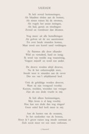 Gedicht Saudade - Canvas schilderij