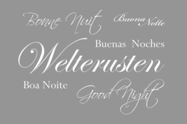 Welterusten op canvas