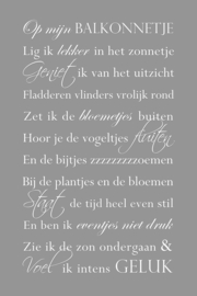 Op mijn balkonnetje - Tuinposter