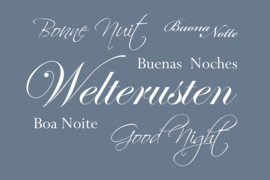 Welterusten - Canvas schilderij