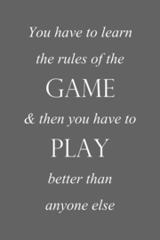 Rules of the game op canvas