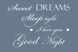 Sweet dreams - Canvas schilderij