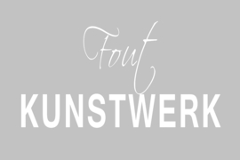Fout Kunstwerk op canvas