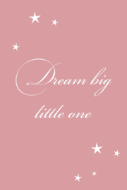 Tekst op canvas roze