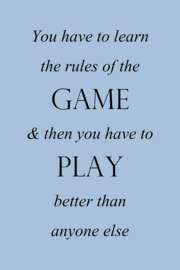Rules of the game op canvas