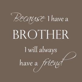 Because I have a brother op canvas