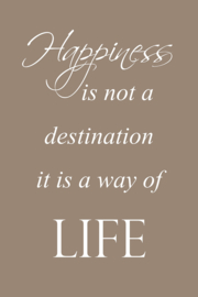 Happiness op canvas