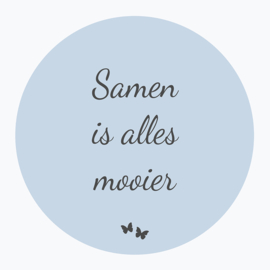 Samen is alles mooier - Muurcirkel