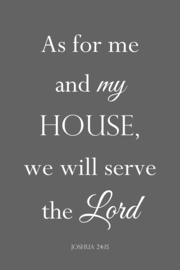 As for me and my house op canvas
