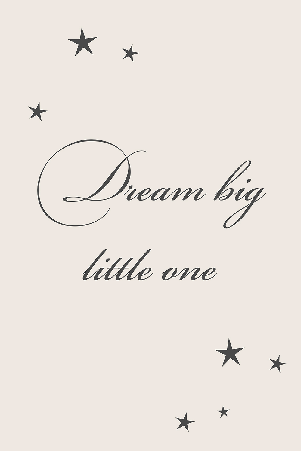 Dream big little one op canvas
