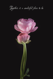 Together is a wonderful place - Canvas schilderij