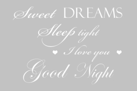 Sweet dreams op canvas