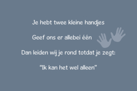 Twee kleine handjes - Canvas schilderij