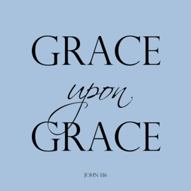 Grace upon grace op canvas