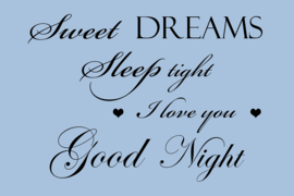 Sweet dreams op canvas