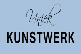 Uniek kunstwerk op canvas