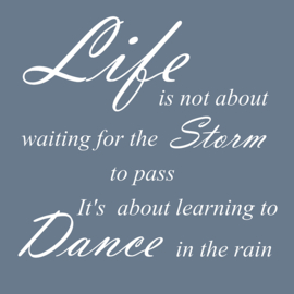 Life is not about - Canvas schilderij