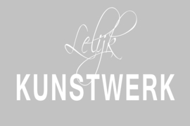 Lelijk kunstwerk op canvas