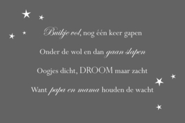 Buikje vol op canvas