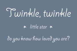 Twinkle twinkle little star - Canvas schilderij