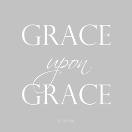 Grace upon grace op canvas