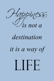 Happiness op canvas