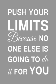 Push your limits op canvas