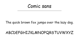 Comic sans