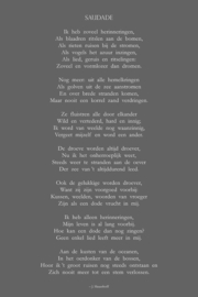 Gedicht Saudade - Canvas schilderij