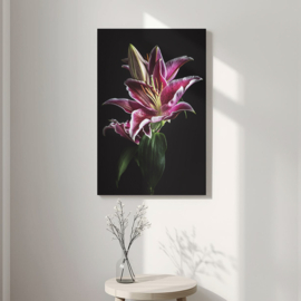 Lelie op canvas