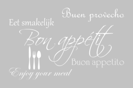 Bon appétit op canvas
