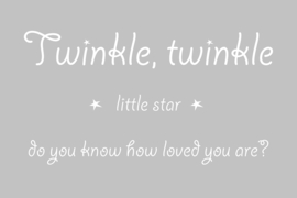 Twinkle twinkle little star op canvas