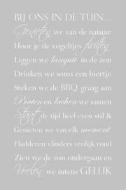Bij ons in de tuin - Tuinposter