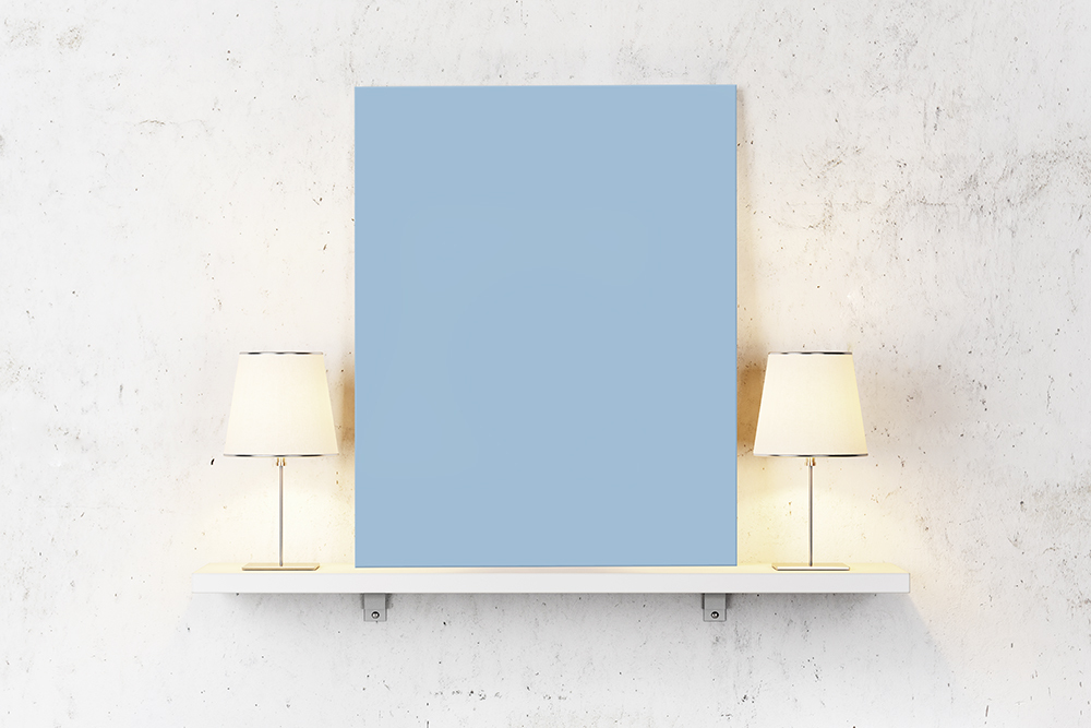 Blauw op canvas - Kleur voor tekst op canvas