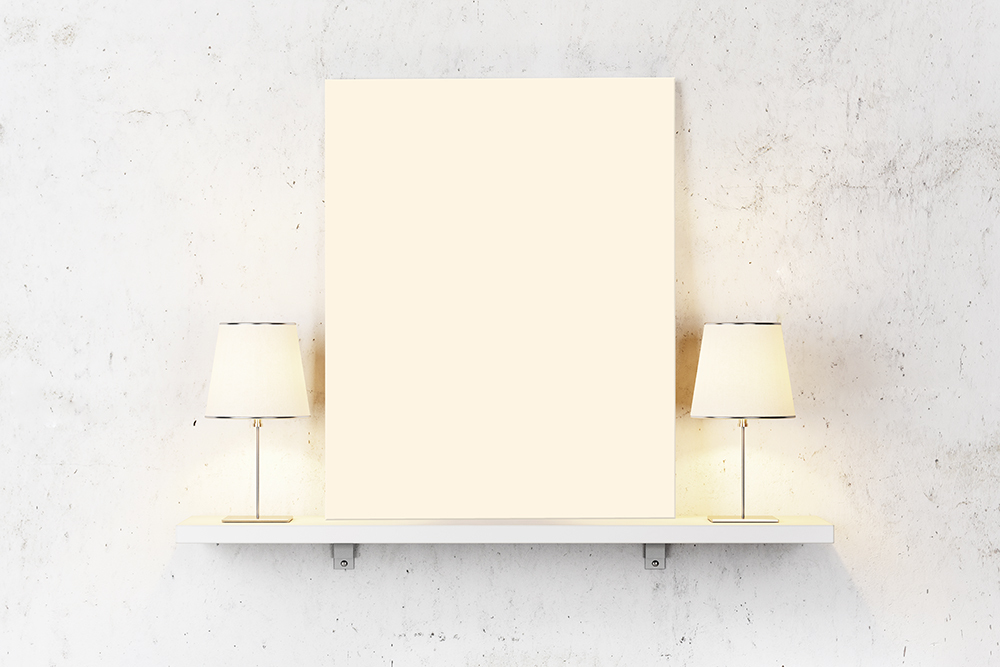 Crème wit op canvas - Kleur voor tekst op canvas