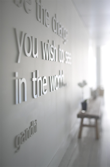 De kunst van taal - Tekst als wanddecoratie