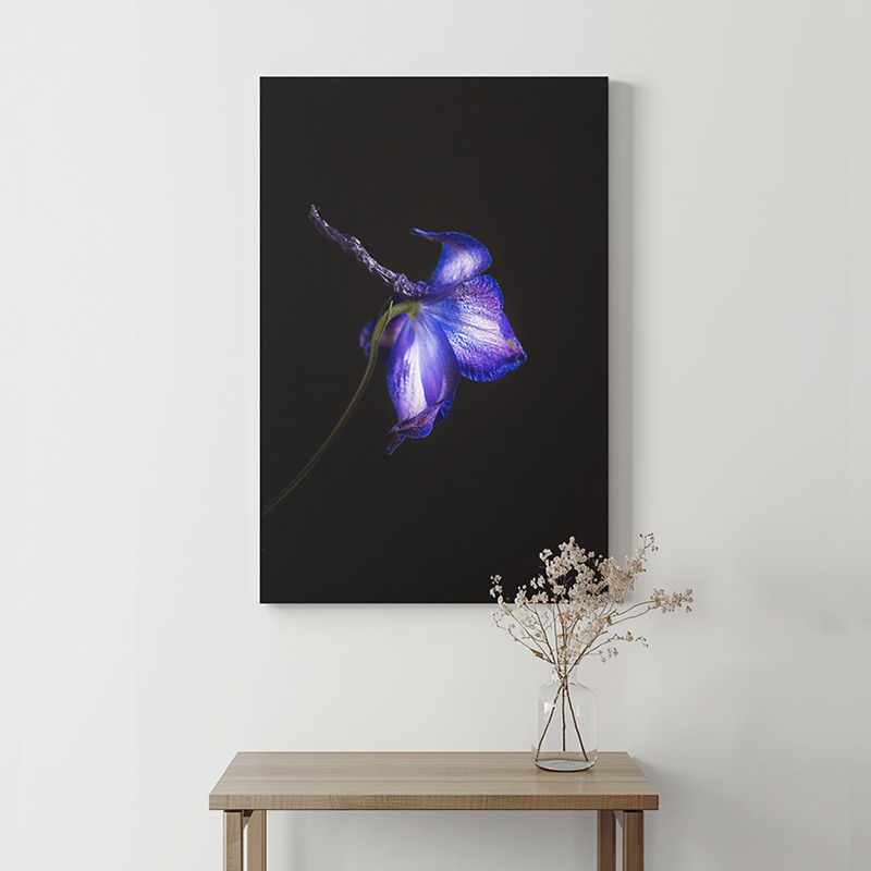 Alstroemeria op canvas aan de muur