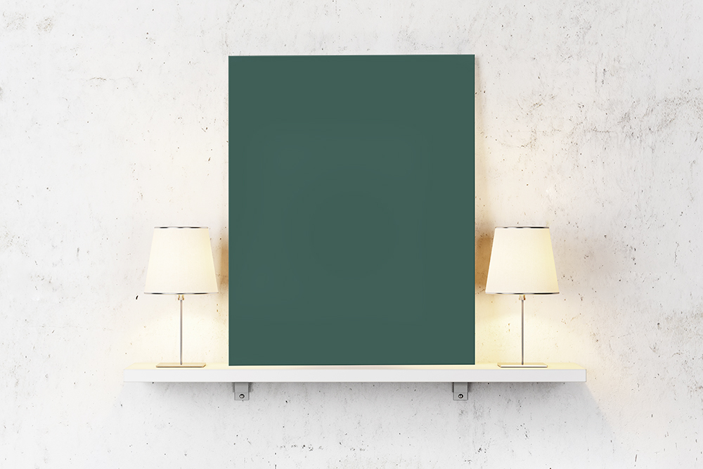 Donkergroen op canvas - Kleur voor tekst op canvas