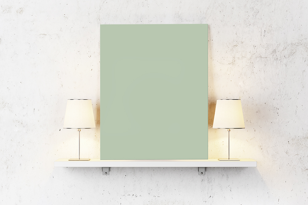 Lichtgroen op canvas - Kleur voor tekst op canvas