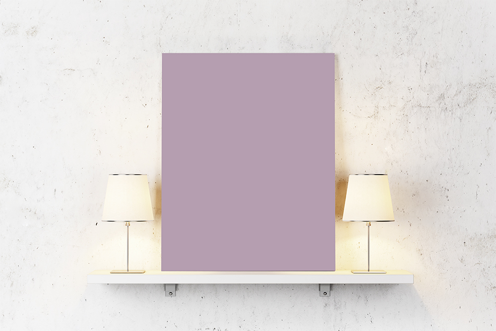 Paars op canvas
