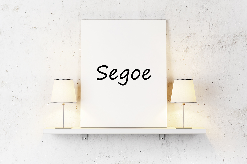 Segoe op canvas